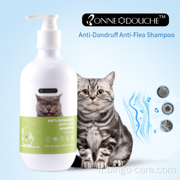 Kačių nuo pleiskanų šampūnas nuo blusų